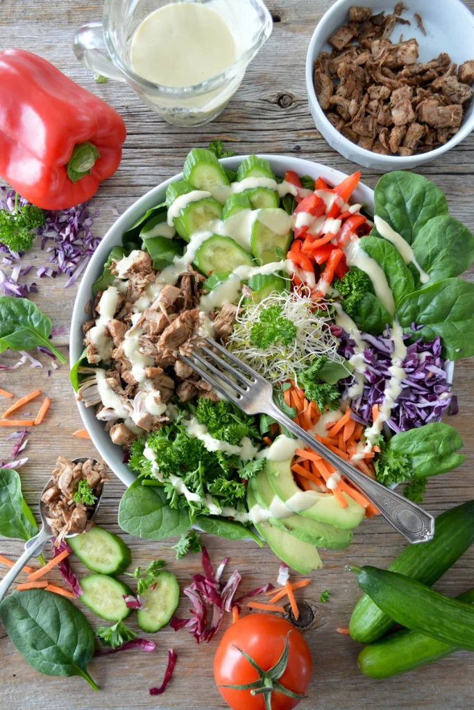 Rezept für Salatdressing ohne Pilze