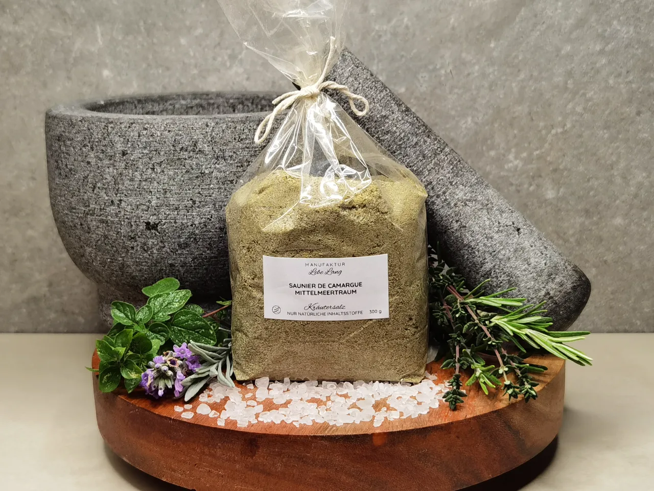 LebeLang - Produkte - Kräutersalz - Mittelmeertraum - Meersalz Würzen